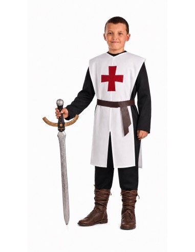 Costume de Templier Casaque Taille Unique | Costumes pour Enfants Le Roi du Carnaval